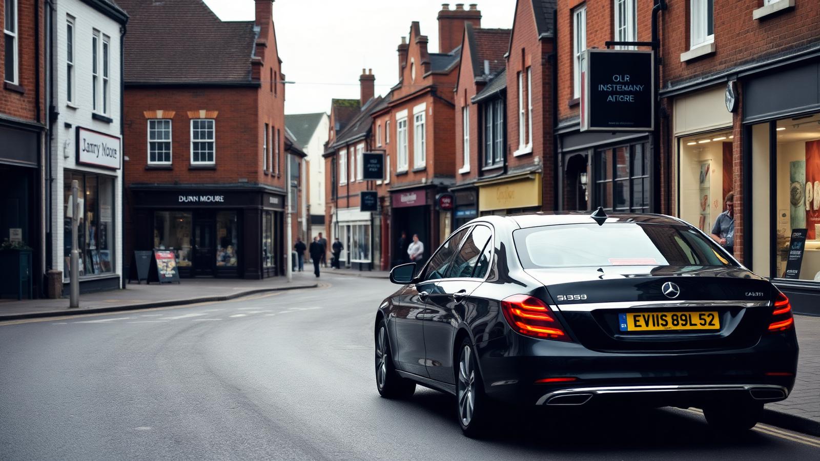 Executive car on a Hertfordshire country estate driveway